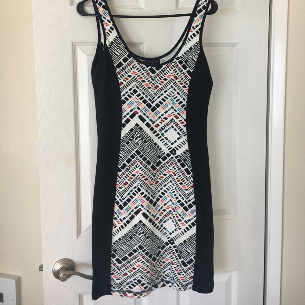 Aztec (ish) print dress.