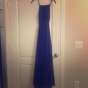 Navy blue long dress
