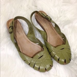Sage Green Flats, size 7