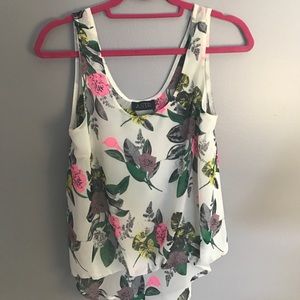 ASTR Floral Tank Top