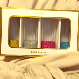 Glitter shot glasses