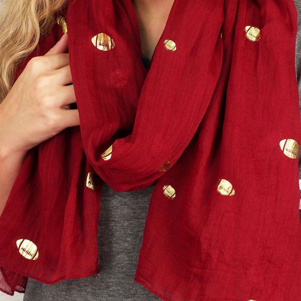 🔥BLACK FRIDAY🔥Red and Gold Football Scarf