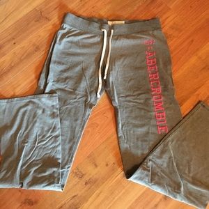 Thin gray sweatpants