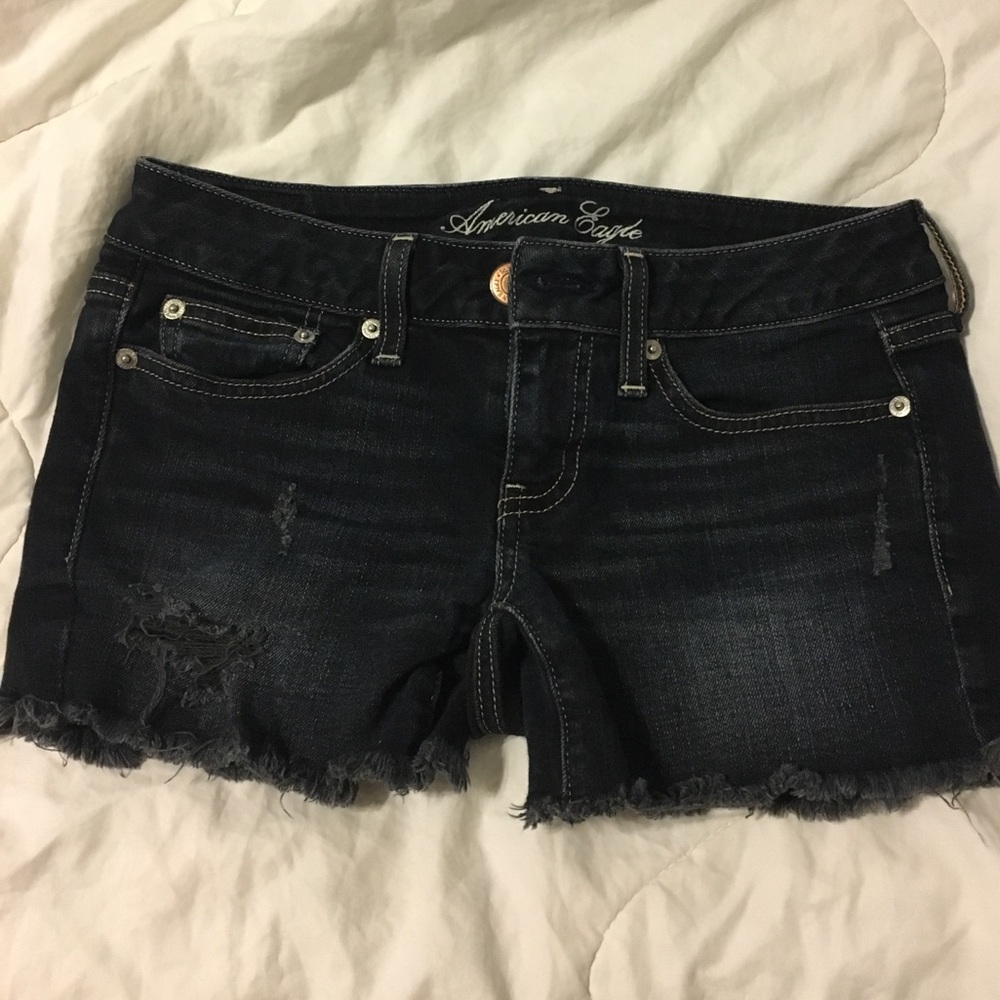 American Eagle dark jean shorts • Size 2