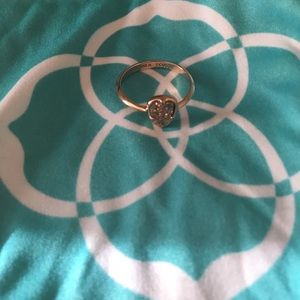 Kendra Scott drusy rose gold ring size 8