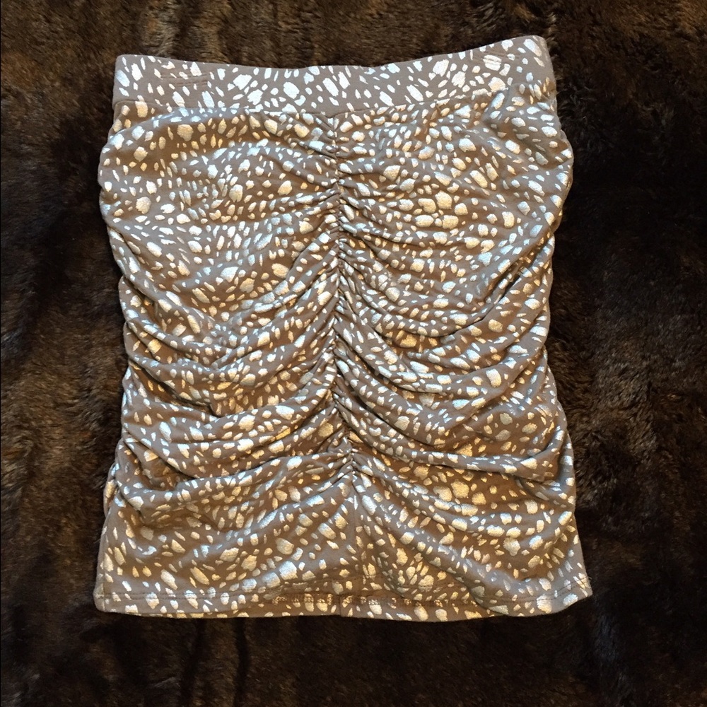 Victoria's Secret Silver tube skirt