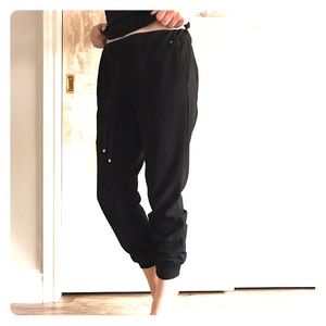 Black taper pants