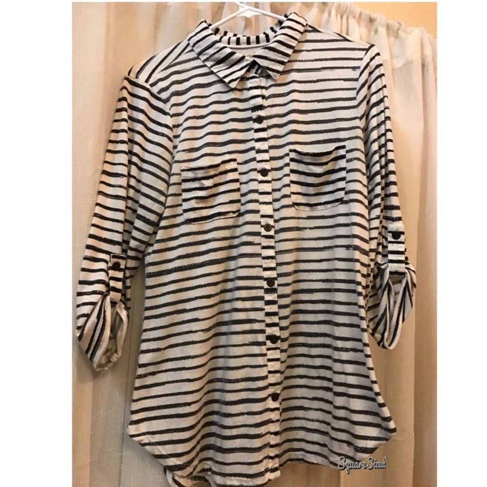 Long sleeve stripped shirt