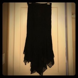 Black skirt with a flare