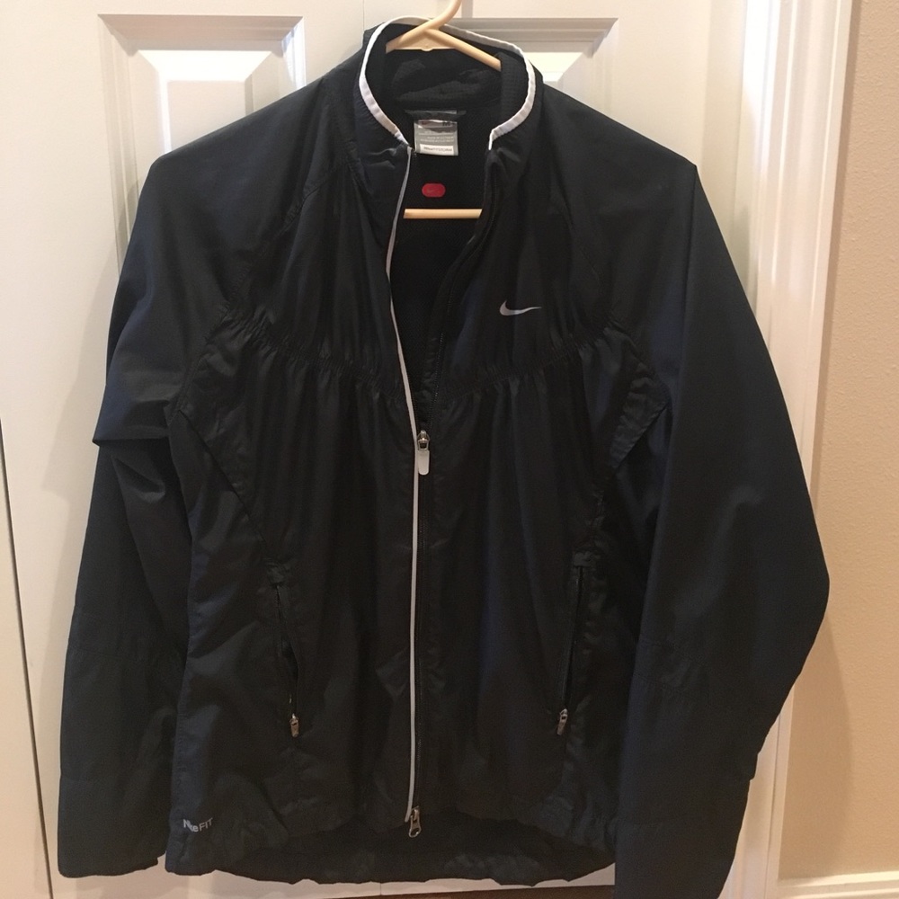 Nike Nylon Zip Running Jacket