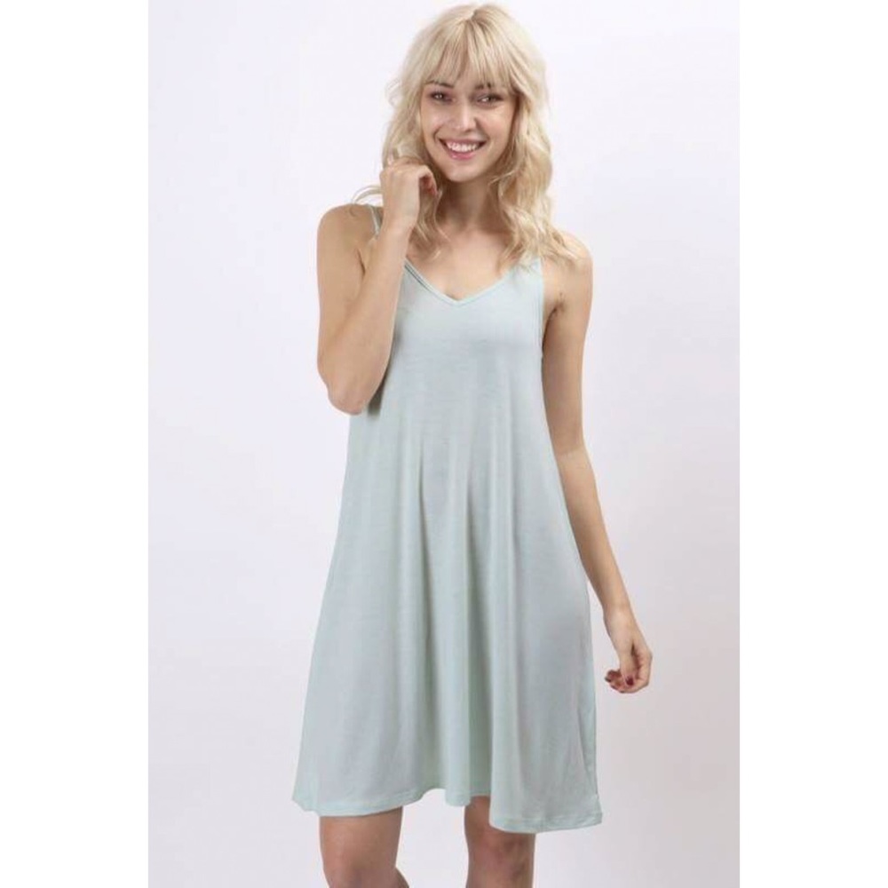 Sage Swing Dress