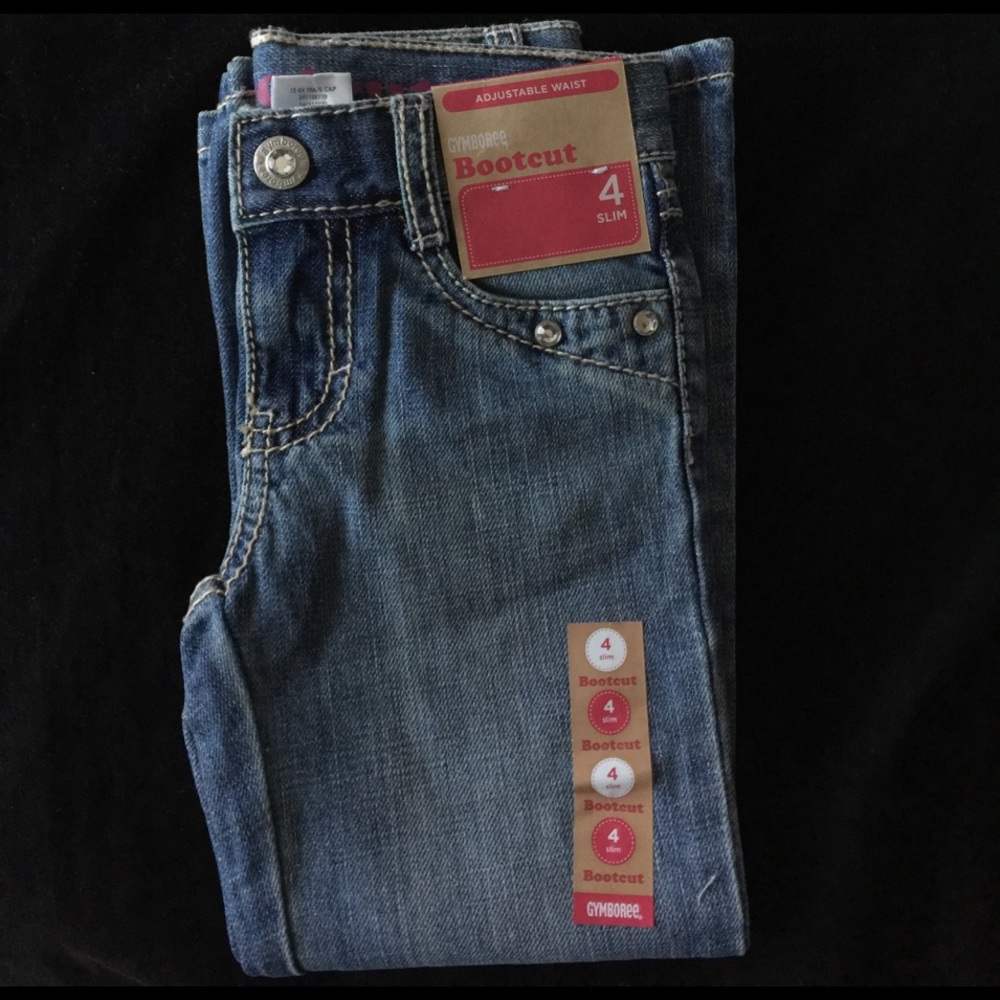 Gymboree girls Bootcut Adjustable Jeans 4 Slim