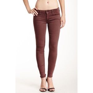 MOTHER denim looker skinny crop jean