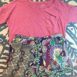 Vera Bradley Heather PJ shorts like new
