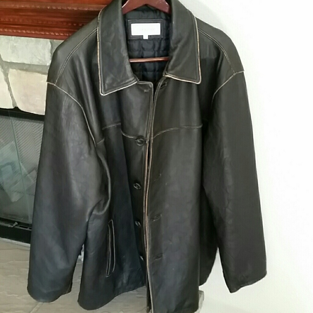 CALVIN KLEIN LEATHER JACKET