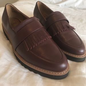 14th & Union Oxblood Leather Loafers Sz 7.5