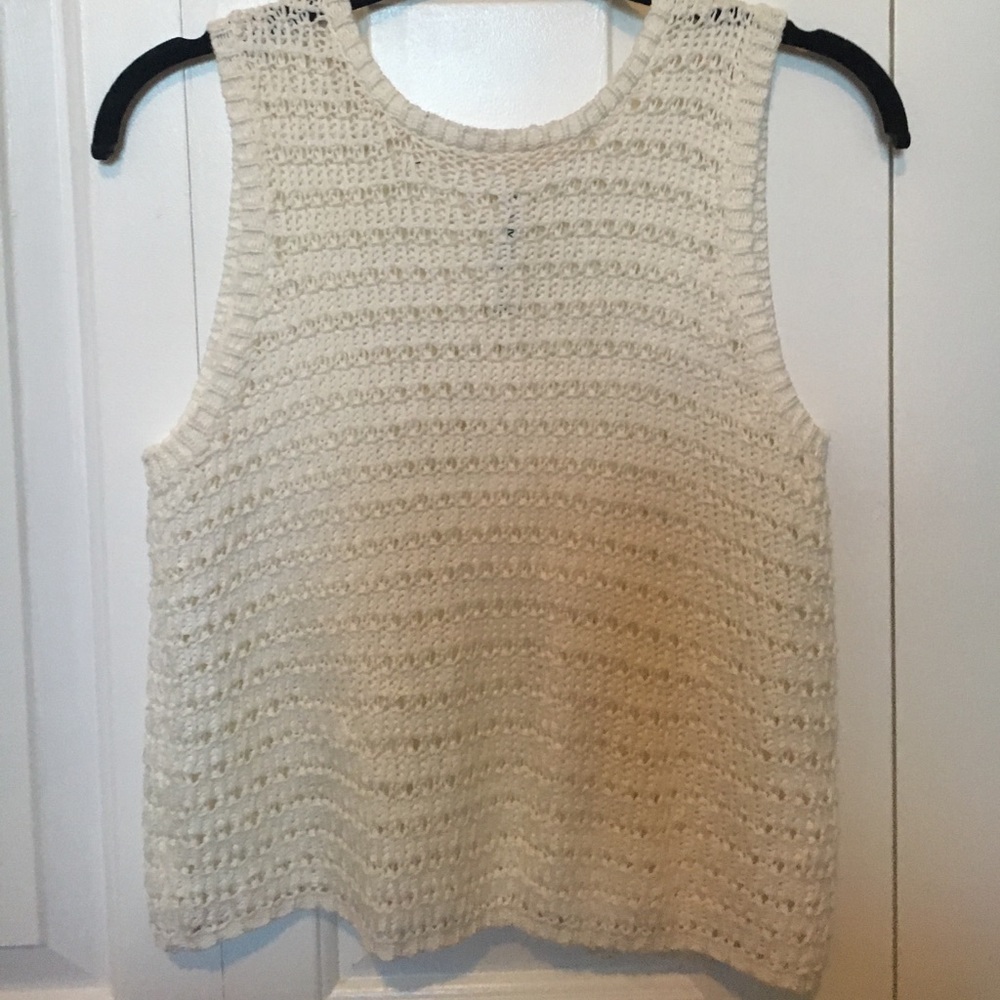 White sweater tank