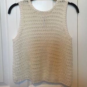 White sweater tank
