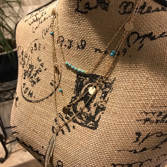 Boho tribal 3 layer necklace - Picture 4 of 7
