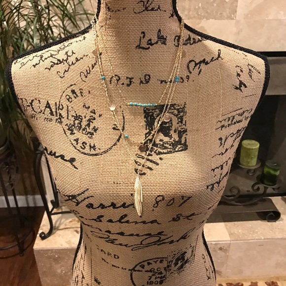 Boho tribal 3 layer necklace - Picture 6 of 7