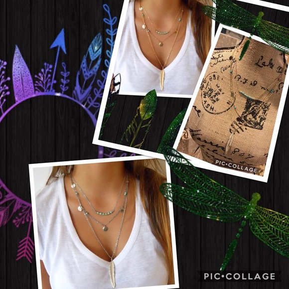 gypsi Jewelry - Boho tribal 3 layer necklace