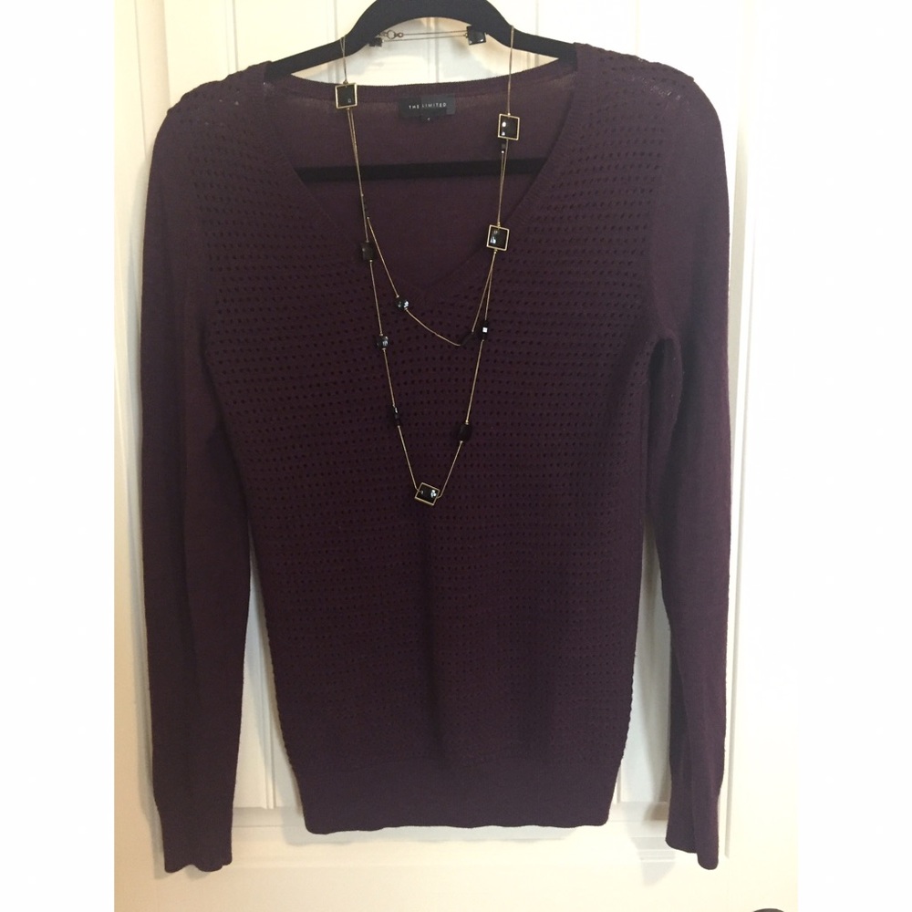 Dark purple sweater