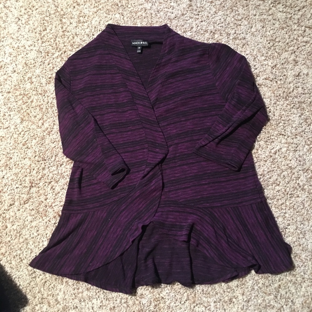 Black and purple cardigan