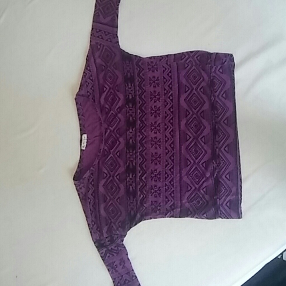 Purple Aztec print shirt