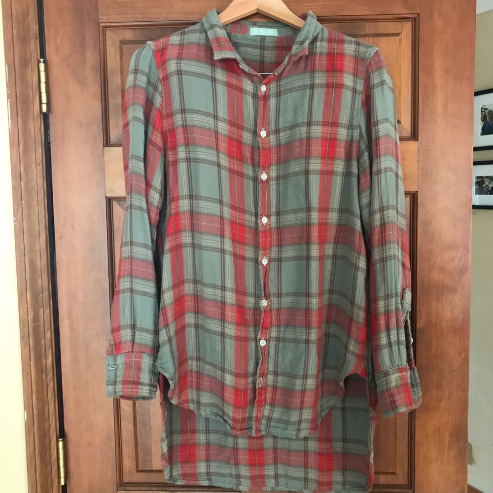 CP shades long button down