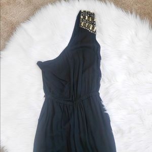 Black One Shoulder Jumpsuit