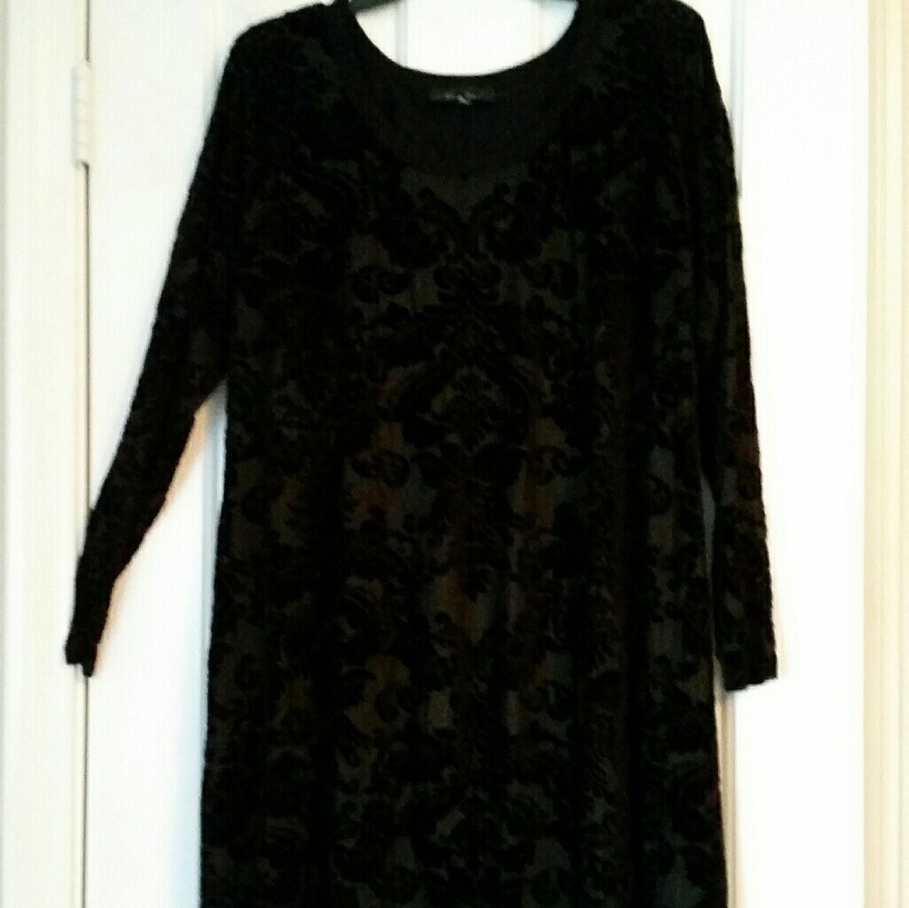 Karen Kane velvet burnout sheath dress