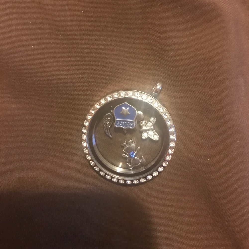 Orgami owl locket and charms