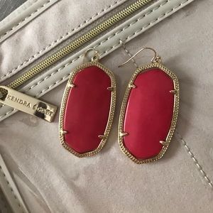 Red Kendra Scott Danielle earrings