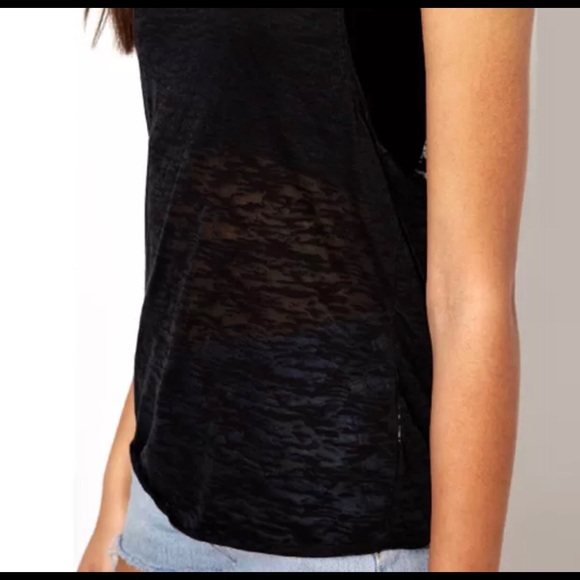 Black Transparent RacerBack Workout Tank - Picture 2 of 2