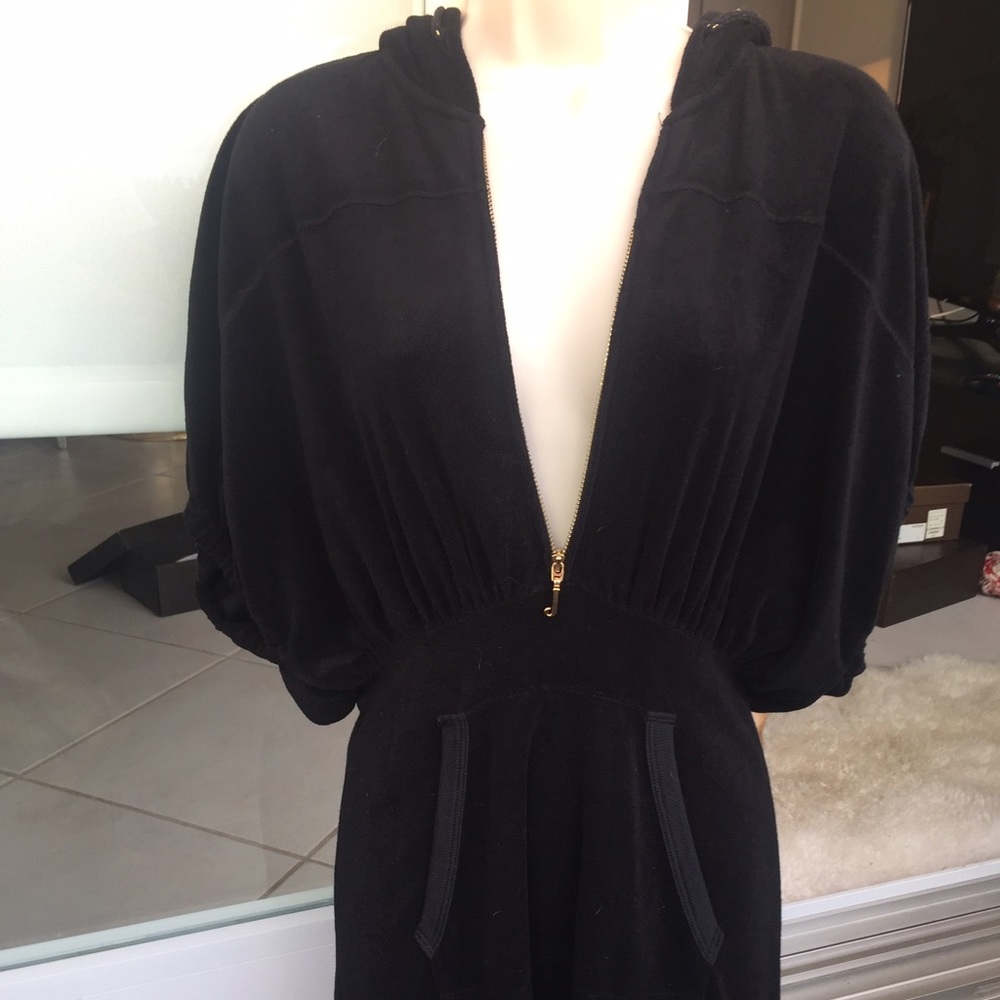 Black Batwing Terry dress 👗