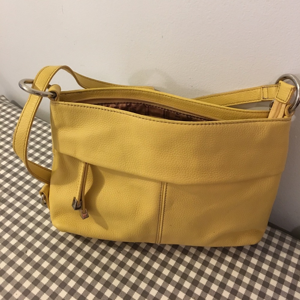 Yellow shoulder bag