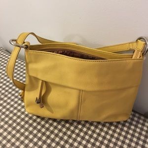 Yellow shoulder bag