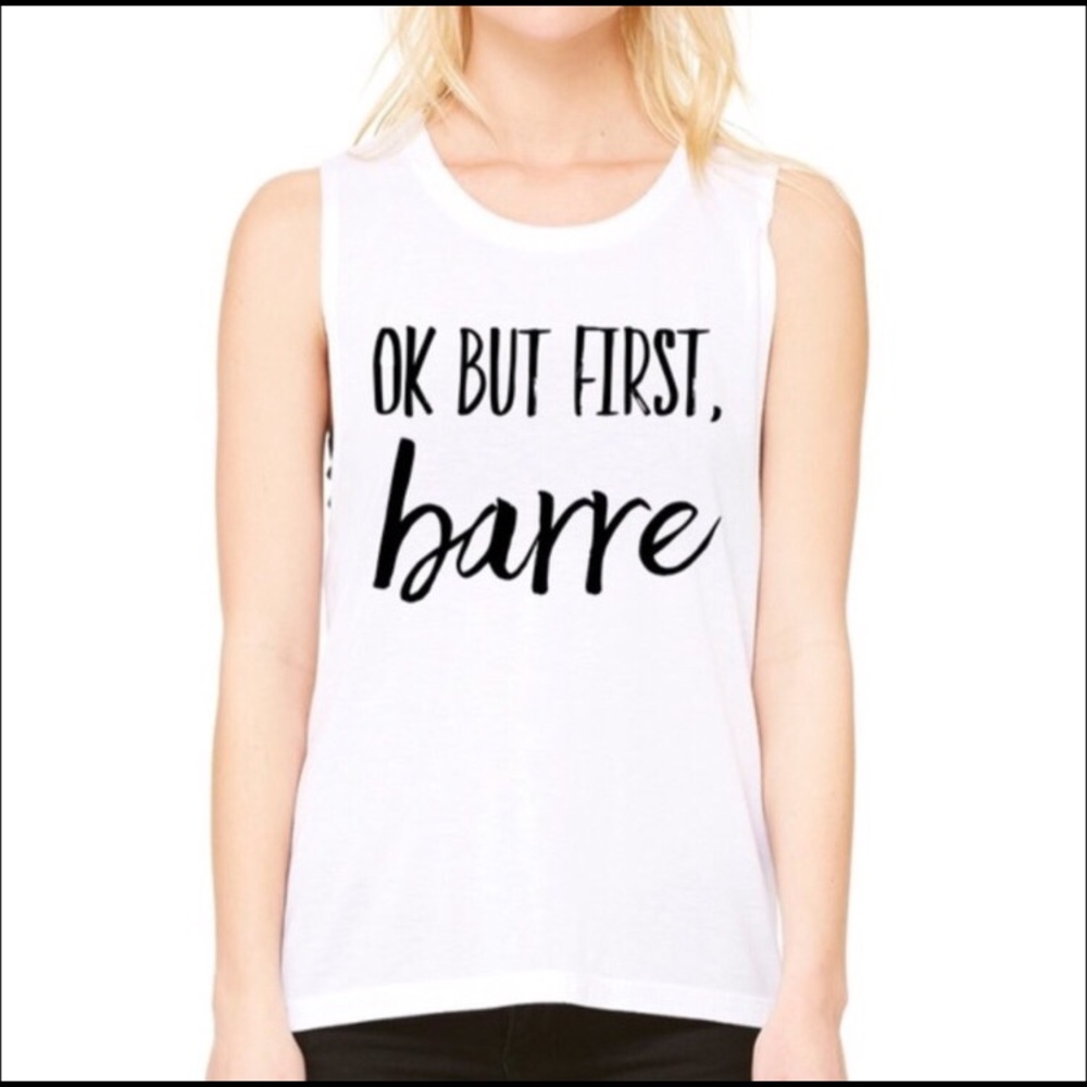 Cute 'Barre' muscle tank 💪🏼