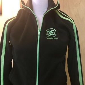 Black and Green Ezekiel Track Jacket