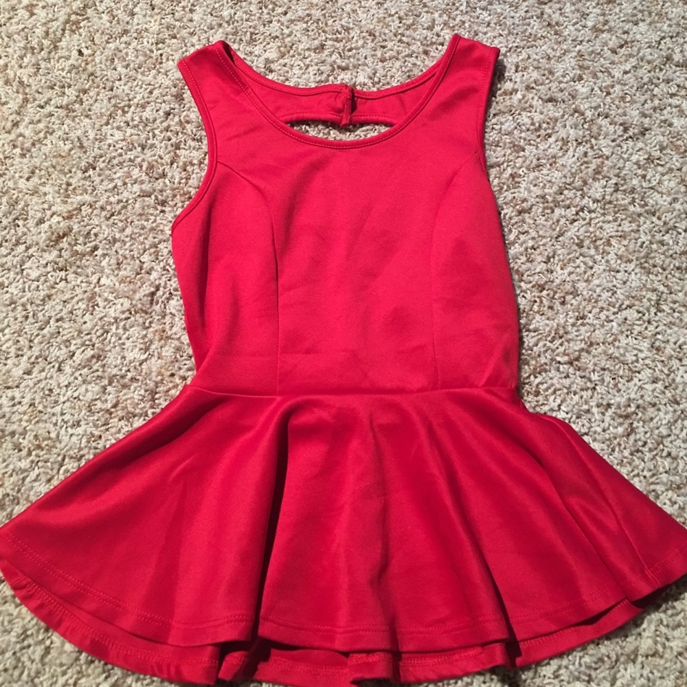 Top with cut out back