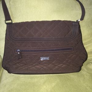 Vera Bradley brown quilted bag