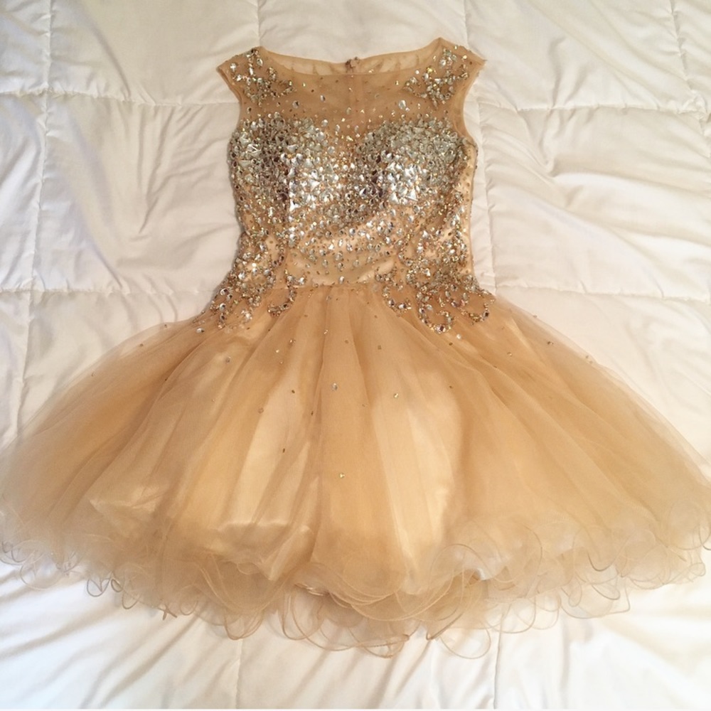 Nude Prom Dress