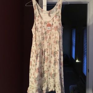 Floral cream with lace dress