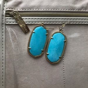 Blue Kendra Scott Danielle earrings