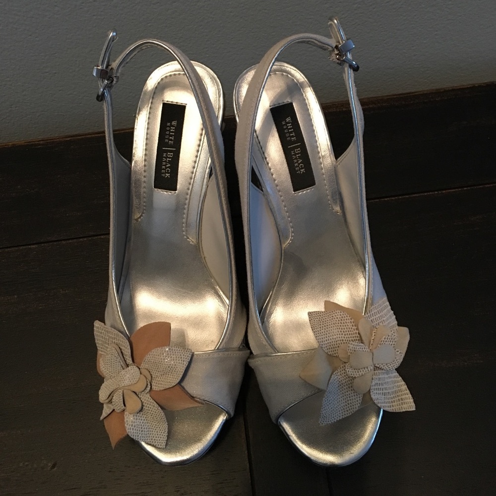 White House Black Market Wedge Heels