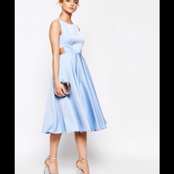Luca Cut Out Midi Full Skirt Dress - Picture 2 of 8