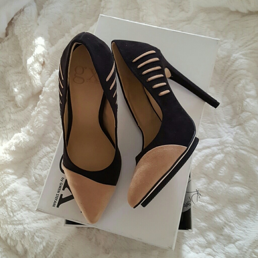 Black and Nude GX Heels