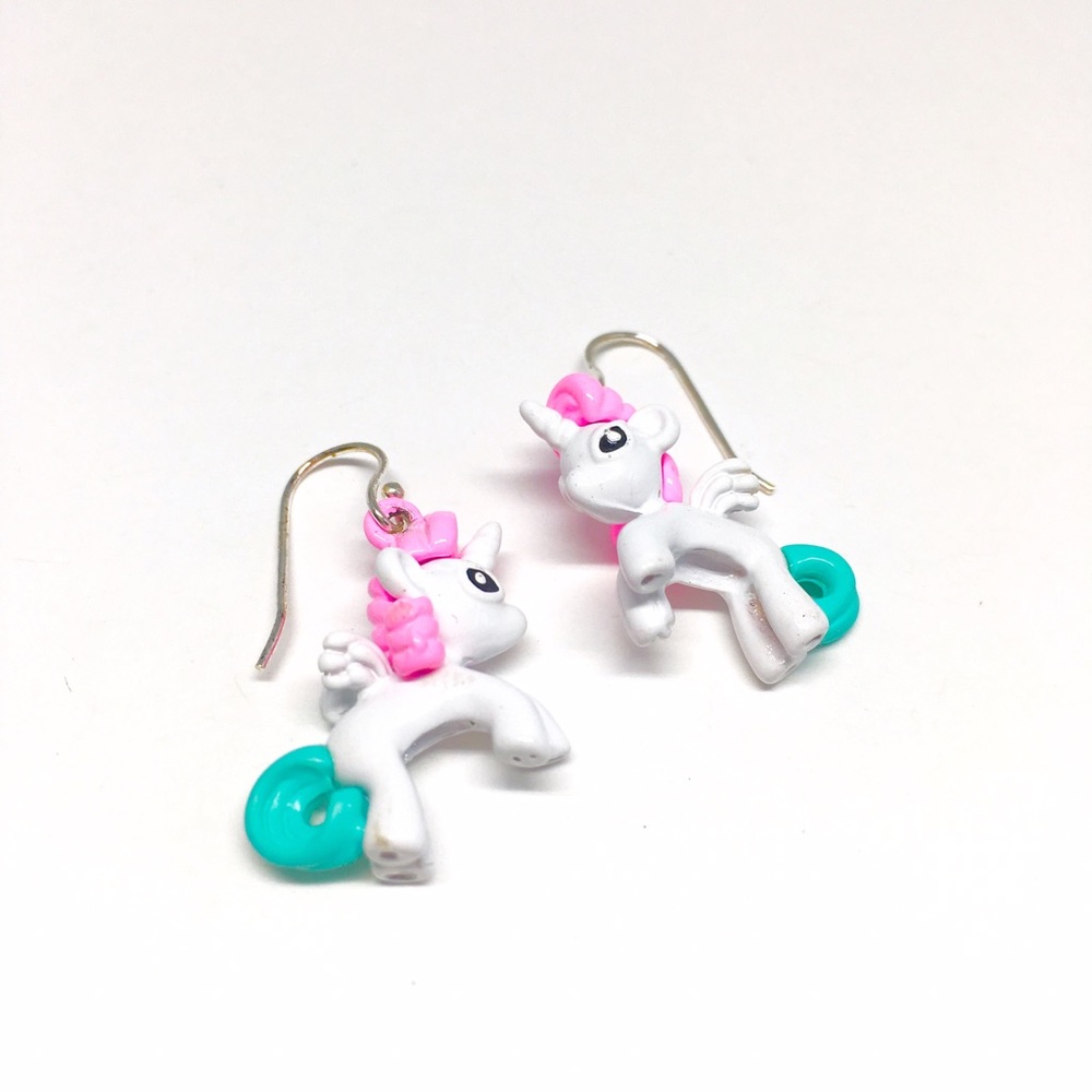 Metal Unicorn Earrings