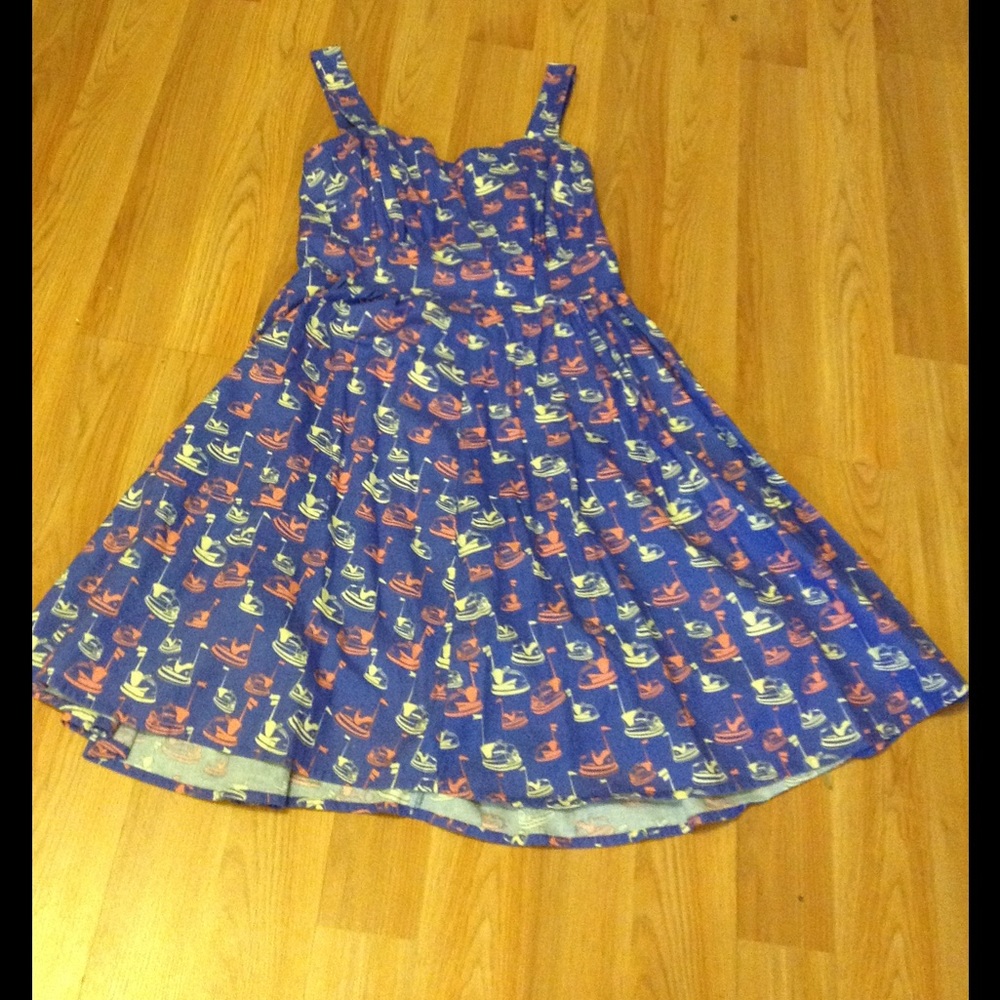 Bumper Car Print Dress - Bea & Dot by Modcloth -
