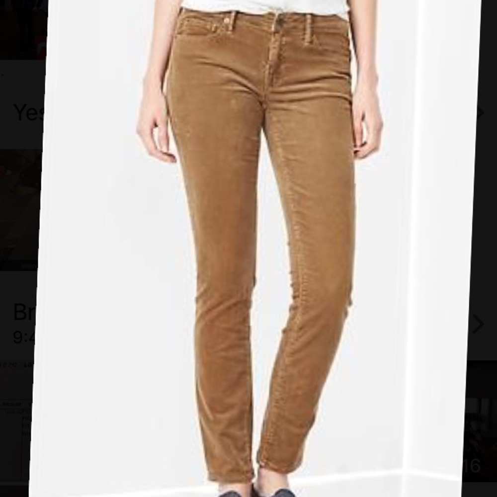 Gap Always Skinny Tan Cords